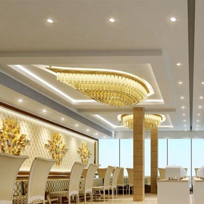 China Modern Modern Design Custom Porject Residential Decoration Banquet Hall Lobby LED Luxury Chandelier Pendant Light for sale