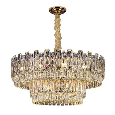 China Modern New Product Indoor Decoration Chandelier Restaurant Villa Hotel Led Crystal Pendant Lamp for sale