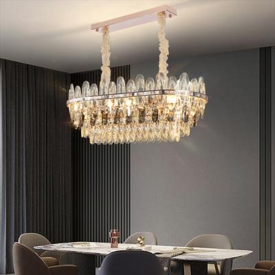 China Modern Modern Style Indoor Decoration Fixture Hotel Villa Shop Restaurant Led Crystal Chandelier Pendant Light for sale