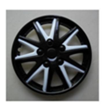 China Vehicle Car Black White Colorful Rim Covers 13 14 15 16 ABS PP Plastic Auto Custom Wheel Covers for sale