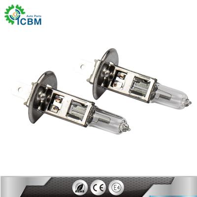 China Quartz lamp 12v 55w car halogen bulb h1 h4 h7 h11 car UV glass auto headlight for sale