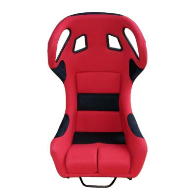 China Fiberglass Bucket Racing Seat Safety Restraint Integration Red And Black Racing Seats for sale