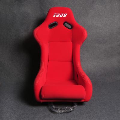 China Velvet Material Red Racing Seats Customizable Soft Racing Bucket Seats for sale