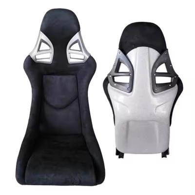 China Outdoor Race Simulator Moving Bucket Racing Seat Silver Gray Fashion Durable for sale