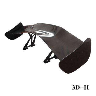 China Carbon Fiber Car Rear Spoiler 3D-II Customizable Easy Installation With 3M Tape And Screw for sale