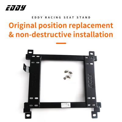 China EDDYSTAR Adjustment Black Bucket Seat Brackets Easy Installation For Honda Civic for sale