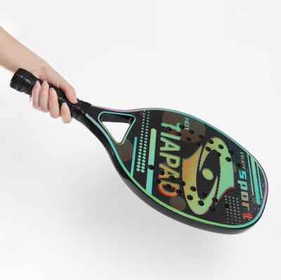 China Beach tennis racket carbon, tennis beach racket and beach high strength tennis racket 350g 12k for sale