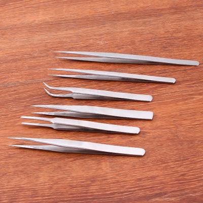 China Amazon hot professional stainless steel tip laah volume tweezers head eyalsh tweezers for sale