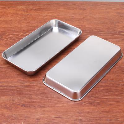 China Reusable 304 Stainless Steel Medical Surgical Instrument Disc Dental Square Tray for sale