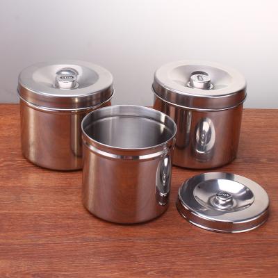 China Low Price Medical Stainless Steel Durable Hospital Gauze Jar With Lid for sale