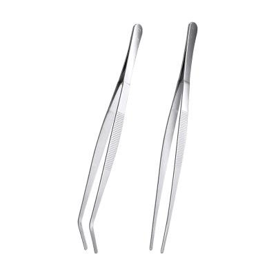 China Free Sample Straight Point Stainless Steel Medical Surgical Instrument Serrated Tweezers for sale