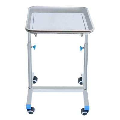 China Stainless Steel Detachable Cheap Hospital Price Mayo Clinic Tray Surgical Cart for sale