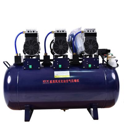 China Dental sector the dental for six compressor intelligent high quality head mode working oil-free air compressor for sale