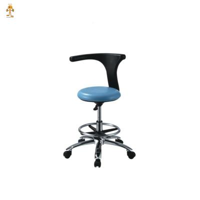 China Metal Dental Equipment Dental Seat Comfortable Dental Assistant Chair With Armrest Dental Stool for sale