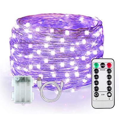 China Universal UV Black Light Fairy String Fluorescent LED Copper Wire Party Stage Body Paint Decoration Fluorescent Lights For Events for sale