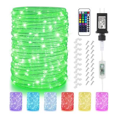 China Fairy Warehouse 150 LED 16 Color Tube String Flexible RGB Changing Lights Waterproof LED Rope Lights for Bedroom Tree Patio Garden for sale