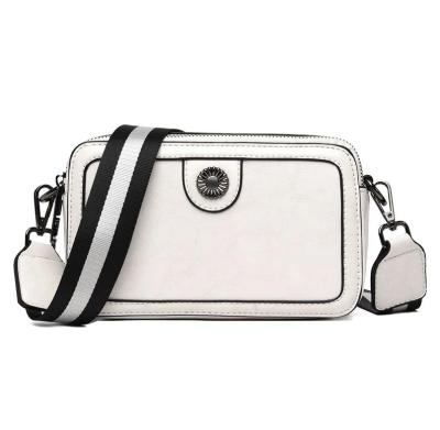 China 2021 Fashion Bag Leather Square Cross - Body Whip Small Handbag Women Shoulder Camera Bags for sale