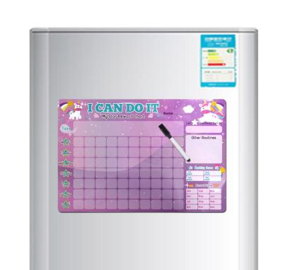 China Custom People Magnet Fridge I Can Do It To Reward Chart For Kids And Parents for sale