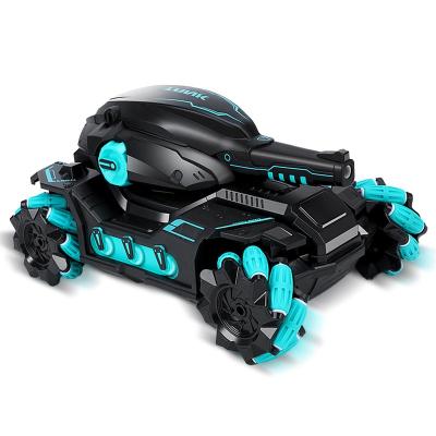 China Wi-Fi Popular Children's 2.4G Water Bomb Tank Car Electric Remote Control Drift Racing 1/16 RC Gesture Control Stunt Shooting Toy Car for sale