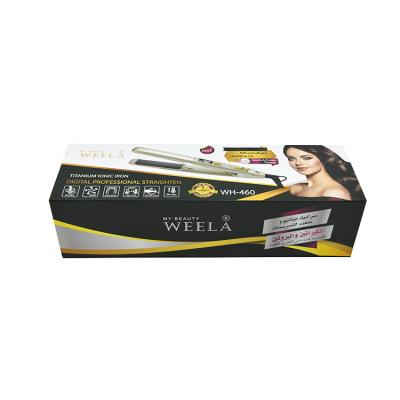 China Recycled materials wholesale hot sale delicate printed paper box packaging for hair straighteners for sale