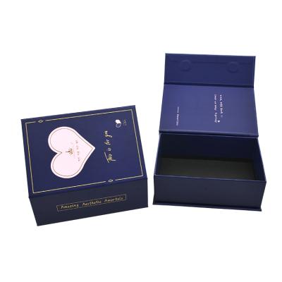 China Recycled Materials Wholesale Luxury Custom Boxes With Logo Foldable Paper Box Packaging For Beautifully Jewelry for sale