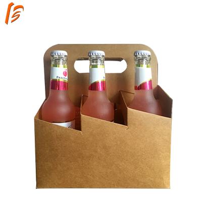 China Wholesale Recyclable Cheap Wine Food Beverage Packaging OEM ODM Drinks Moving Beer Cardboard Box With Handle for sale