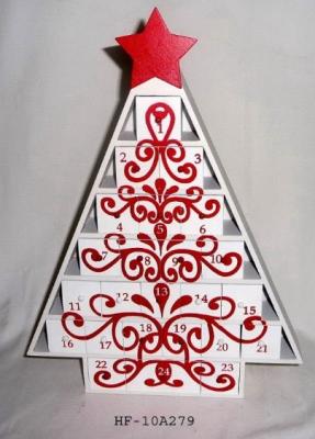 China Hotsale Wooden Christmas Tree Advent Calendar, christmas gifts, holiday gifts, family gift for sale