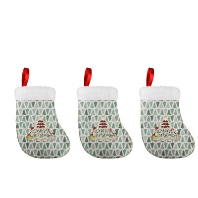 China 2021 New Hot Selling Christmas Kids Christmas Decorations Wholesale Socks Gifts Cute Eco-friendly OEM Print LOGO Polyester Set Of Three for sale