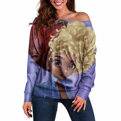 China Wholesale Custom Girl's Oversized Sweatshirt Breathable LOGO Fabric Pullover Sweatshirt African Sweatshirt For Women for sale