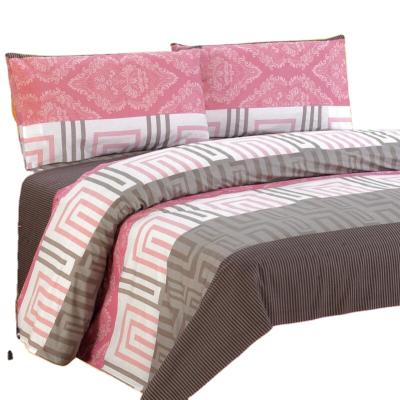 China 4pcs Bedding Set Nondisposable Printed Cotton Loose 400tc Bed Sheet for sale