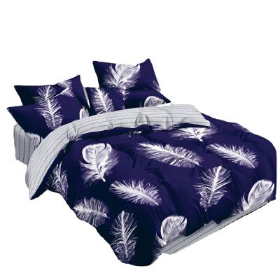 China Cheap Anti Pill KOSMOS Microfiber Polyester Winter Printing Comforter Sheet Bedspread Bedding Set for sale