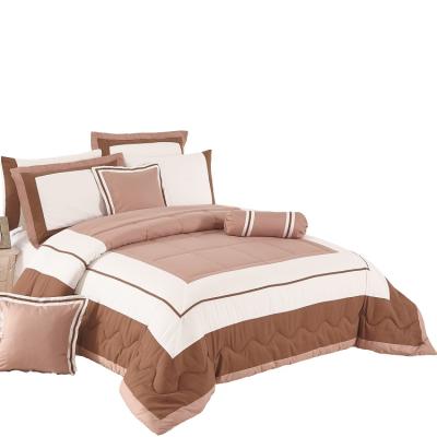 China Nondisposable Kosmos Factory Sale Bulk The Bedding 100% Microfiber Fabric Patchwork Bed Comforter Set for sale