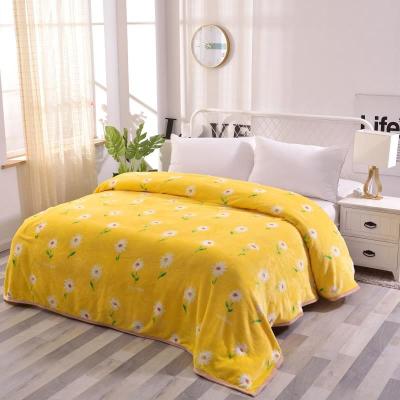 China Soft Printed Large Cheap 100% Polyester Winter Fleece Blanket Nondisposable for sale