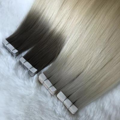 China Other Hot selling Russian Tape In Hair double Drawn Virgin  tape in hair extensions 100 human hair for sale