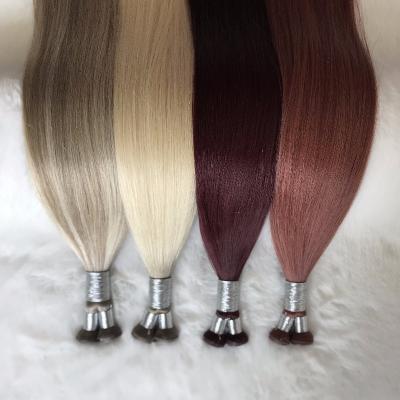 China Thin & Light Russian Thin Invisible Genius Weft Hair Extensions Double Drawn Human Hair Genius Weft for sale