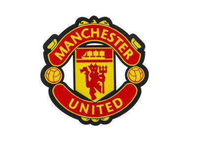 China Laser Cut Iron on Woven Patches For Manchester United Football Club for sale