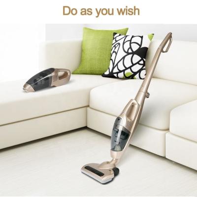 China Car Rechargeable Straight Cordless Bagless Handheld 2 Cordles In 1 Foldable Stick Vacuum Cleaner High Power for sale