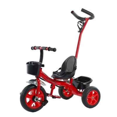 China Ride On China Wholesale 3 Wheels Kids Toy 2021 Hot Sale EVA Tricycle Baby Stroller Bike With Double Seat for sale