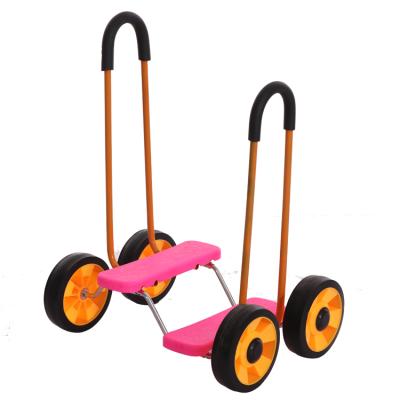 China Ride on Toy Plastic Foot Press Step Pedal Bicycle Training Set Colorful Balancing Prop Bicycle for sale