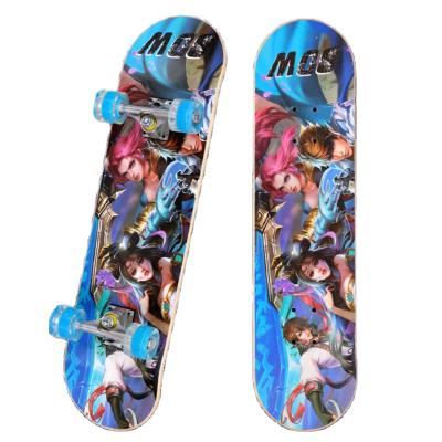 China Hot Youth Long Sell Board Street Board Double Brush Four Wheel Skateboard Skateboard For China for sale