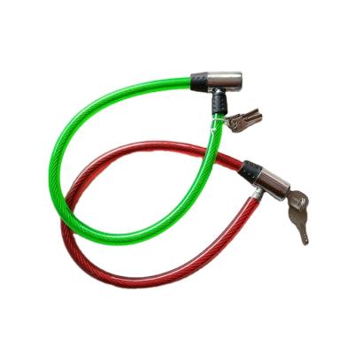 China Steel Material PVC Bicycle Wire Bike Rope Lock With Different Length-Good Quality for sale