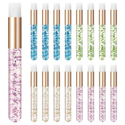 China Low MOQ Reusable Quick Delivery Glitter Eyelash Shampoo Brushes Lash Wash Cleaning Brushes Eyelsah Extension Tools for sale