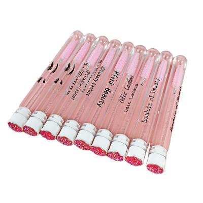 China Prevents Eyebrow Brushes From Getting Dusty Eyelash Brush Tube Eyelash Wands Tubes Eyebrow Spoolies Brush Customized Drill Bottom Dustproof Remover Memory Tubes for sale