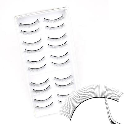 China Factory Price 8mm Natural False Eyelashes Shaping Lashes For Beginners Eyelash Extensions Beauty Salon Student Practice Using for sale