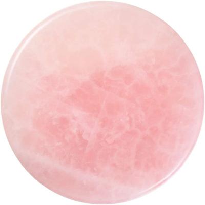 China Jade Stone Factory Price Pink Round Grafted Eyelash Glue Jade Stones Eyelash Extension Glue Round Palette Holder Pad for sale