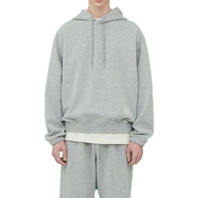 China Wholesale Custom Hoody Mens Gray Big Size Street Wear Cotton Fleece QUICK DRY Custom Hoodies for sale