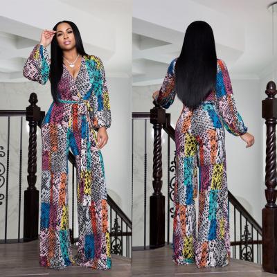 China Bubble Sleeve Fashion Jumpsuit Anti-pilling Long Sleeve Jumpsuit Jumpsuit With Pants Flare Set for sale