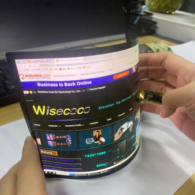 China 7.8 Inch Flexiful High Resolution 1440x1920 Advertising Curved Bendable Flexible AMOLED OLED Display Panel With PCT Capacitive Touch Screen for sale