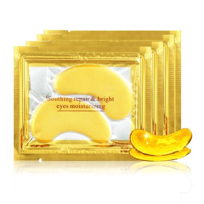 China Custom Anti-Puffiness Private Label 24K Gold Eye Mask Crystal Collagen Gel Sleeping Eye Mask for sale