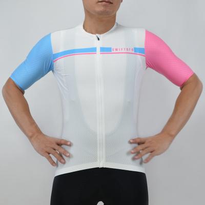 China SWIFTOFO Breathable Breathable White Color For Riding Professional Cycling Men's Triathlon Cycling Sets Bike Shorts Tank Top for sale